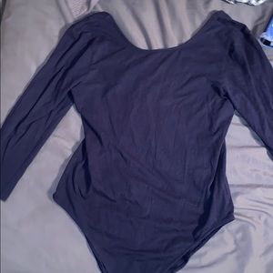 Navy gap bodysuit